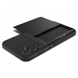 Оригинален гръб със слот за карта SPIGEN Slim Armor CS - Samsung Galaxy S23 FE черен - Img 11