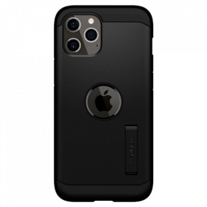 Оригинален гръб със стойка SPIGEN Tough Armor - iPhone 12 / 12 Pro черен - Img 1