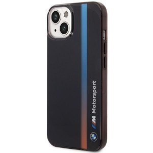 Оригинален гръб BMW IML Tricolor Stripe BMHCP14S22HVGV - iPhone 14 черен - Img 2