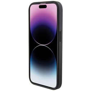 Оригинален гръб BMW Leather Blue Dots - iPhone 15 Pro черен - Img 5