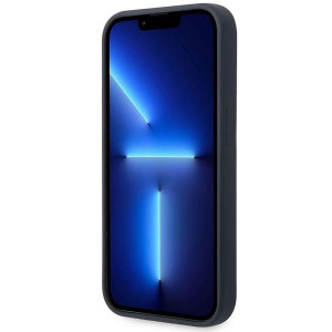 Оригинален гръб BMW Silicone Metal Logo MagSafe BMHMP14LSILNA - iPhone 14 Pro тъмносин - Img 5
