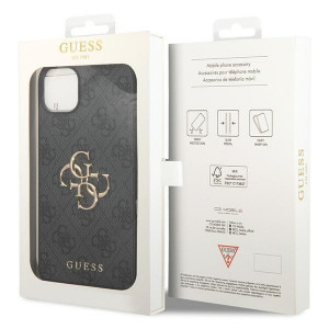 Оригинален гръб GUESS 4G Big Metal Logo - iPhone 15 сив - Img 8
