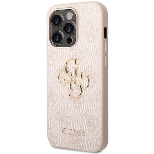 Оригинален гръб GUESS 4G Big Metal Logo - iPhone 15 Pro розов - Img 2