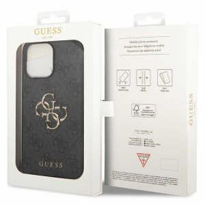 Оригинален гръб GUESS 4G Big Metal Logo - iPhone 15 Pro Max сив - Img 8