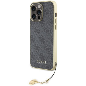 Оригинален гръб GUESS 4G Charms - iPhone 15 Pro Max сив - Img 2