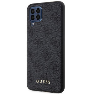 Оригинален гръб GUESS 4G Metal Gold Logo GUHCSM33G4GFGR - Samsung Galaxy M33 сив - Img 2