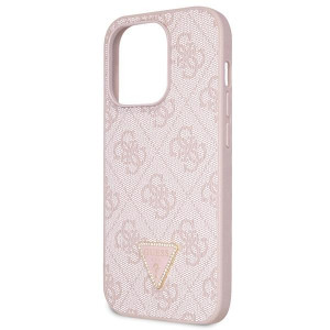 Оригинален гръб GUESS 4G Metal Logo с презрамка GUHCP15LP4TDSCPP - iPhone 15 Pro розов - Img 7