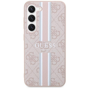 Оригинален гръб GUESS 4G Printed Stripe GUHCS23SP4RPSP - Samsung Galaxy S23 розов - Img 3