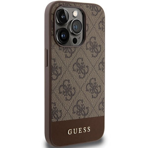 Оригинален гръб GUESS 4G Stripe - iPhone 15 Pro Max кафяв - Img 4