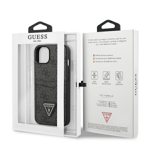 Оригинален гръб GUESS 4G Triangle Logo Cardslot GUHCP13MP4TPK - iPhone 13 черен - Img 8