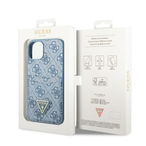 Оригинален гръб GUESS 4G Triangle Logo Cardslot GUHCP13SP4TPB - iPhone 13 mini син - Img 8