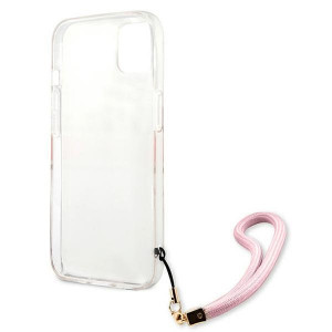 Оригинален гръб GUESS Camo GUHCP13mkCABPI с връзка - iPhone 13 розов - Img 7