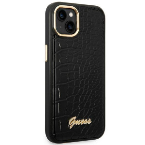 Оригинален гръб GUESS Croco GUHCP14MHGCRHK - iPhone 14 Plus черен - Img 4