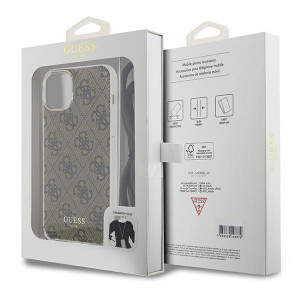 Оригинален гръб GUESS Crossbody Cord 4G Print - iPhone 13 / 14 / 15 кафяв - Img 7