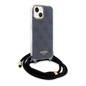 Оригинален гръб GUESS Crossbody Cord 4G Print - iPhone 13 / 14 / 15 черен - Img 3