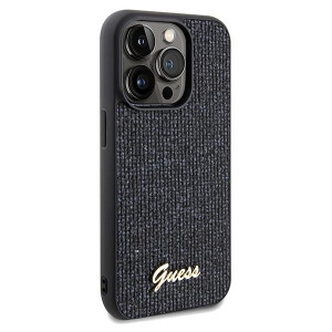 Оригинален гръб GUESS Disco Metal Script - iPhone 14 Pro черен - Img 4