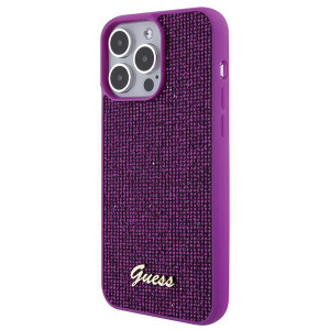 Оригинален гръб GUESS Disco Metal Script - iPhone 15 Pro Max розов - Img 2