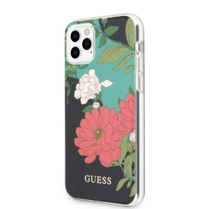 Оригинален гръб GUESS Flower GUHCN58IMLFL01 - iPhone 11 Pro черен - Img 2