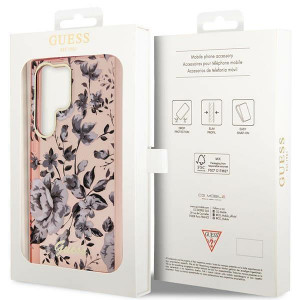 Оригинален гръб GUESS Flower GUHCS23LHCFWSP - Samsung Galaxy S23 Ultra розов - Img 8
