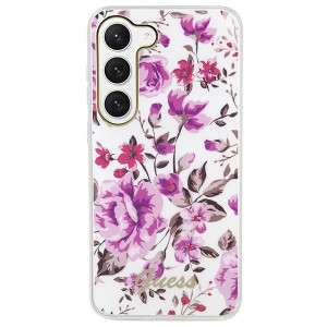 Оригинален гръб GUESS Flower GUHCS23MHCFWST - Samsung Galaxy S23+ бял - Img 3