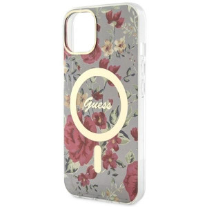 Оригинален гръб GUESS Flower MagSafe GUHMP14MHCFWSA - iPhone 14 Plus зелен - Img 6