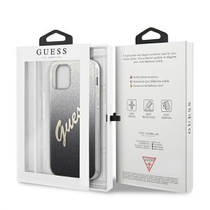 Оригинален гръб GUESS Glitter Gradient GUHCP12MPCUGLSBK - iPhone 12 / 12 Pro черен - Img 8