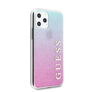 Оригинален гръб GUESS Glitter Gradient - iPhone 11 Pro Max розов / син - Img 3