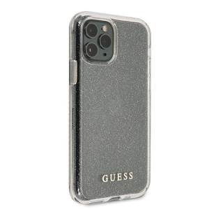 Оригинален гръб GUESS Glitter GUHCN58PCGLSI - iPhone 11 Pro сребрист - Img 5