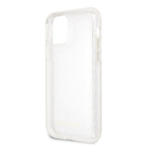Оригинален гръб GUESS Glitter GUHCN58PCGLSI - iPhone 11 Pro сребрист - Img 3