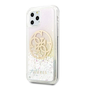 Оригинален гръб GUESS Gradient Liquid Glitter Circle Logo GUHCN58LGIRGP - iPhone 11 Pro бял - Img 6