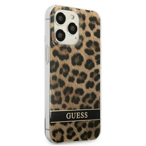 Оригинален гръб GUESS Leopard GUHCP13LHSLEOW - iPhone 13 Pro кафяв - Img 4