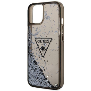 Оригинален гръб GUESS Liquid Glitter Palm Collection GUHCP14SLFCTPK - iPhone 14 черен - Img 6