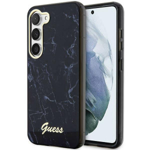 Оригинален гръб GUESS Marble GUHCS23SPCUMAK - Samsung Galaxy S23 черен - Img 1