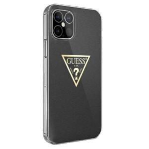 Оригинален гръб GUESS Metallic GUHCP12SPCUMPTBK - iPhone 12 mini черен - Img 1
