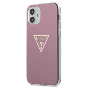 Оригинален гръб GUESS Metallic GUHCP12SPCUMPTPI - iPhone 12 mini розов - Img 2