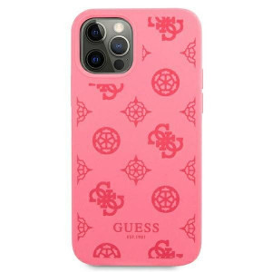 Оригинален гръб GUESS Peony GUHCP12LLSPEFU - iPhone 12 Pro Max циклама - Img 3