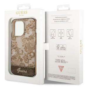 Оригинален гръб GUESS Porcelain GUHCP14LHGPLHC - iPhone 14 Pro охра - Img 8