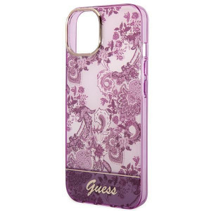 Оригинален гръб GUESS Porcelain GUHCP14MHGPLHF - iPhone 14 Plus циклама - Img 6