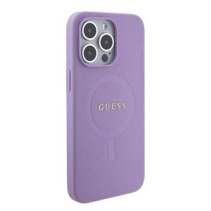 Оригинален гръб GUESS Saffiano MagSafe GUHMP15XPSAHMCU - iPhone 15 Pro Max лилав - Img 4