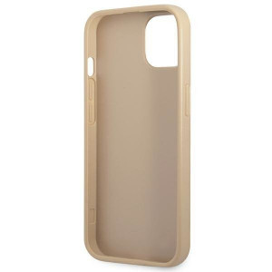 Оригинален гръб GUESS Saffiano Triangle Logo GUHCP13SPSATLE - iPhone 13 mini бежов - Img 7