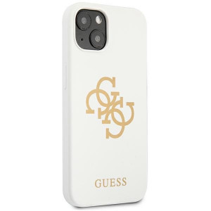 Оригинален гръб GUESS Silicone 4G Logo GUHCP13SLS4GGWH - iPhone 13 mini бял - Img 4
