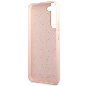 Оригинален гръб GUESS Silicone Script Metal Logo GUHCS23SLSLMGPP - Samsung Galaxy S23 розов - Img 7