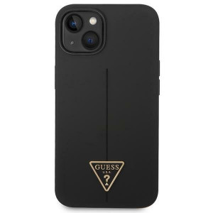 Оригинален гръб GUESS Silicone Triangle GUHCP14MSLTGK - iPhone 14 Plus черен - Img 3