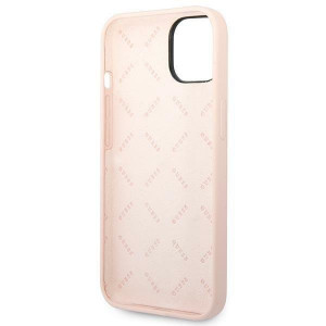 Оригинален гръб GUESS Silicone Triangle GUHCP14SSLTGP - iPhone 14 розов - Img 7