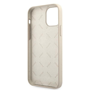 Оригинален гръб GUESS Silicone Vintage Script GUHCP12MLSVSGP - iPhone 12 / 12 Pro бежов - Img 7