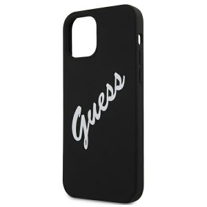 Оригинален гръб GUESS Silicone Vintage Script GUHCP12SLSVSBW - iPhone 12 mini черен - Img 6