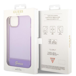 Оригинален гръб GUESS Translucent GUHCP14MHGCOU - iPhone 14 Plus лилав - Img 8