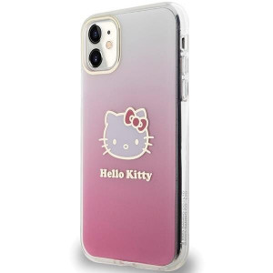 Оригинален гръб Hello Kitty IML Gradient Electrop Kitty Head - iPhone 11 розов - Img 2