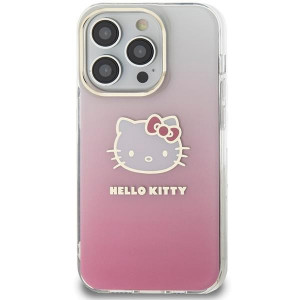 Оригинален гръб Hello Kitty IML Gradient Electrop Kitty Head - iPhone 13 Pro Max розов - Img 3