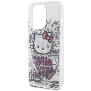 Оригинален гръб Hello Kitty IML Kitty On Bricks Graffiti - iPhone 13 Pro Max бял - Img 6
